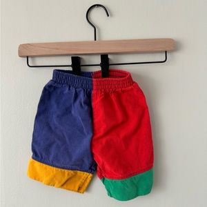 90s Colorblock Shorts 2T